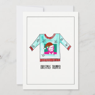 Hand målad Jumper för jultrumper Julkort