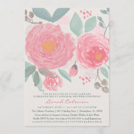 Hand målade den vattenfärgmöhippa eller baby inbjudningar