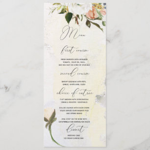 Hand målade olje- blommor som gifta sig "den ljusa meny