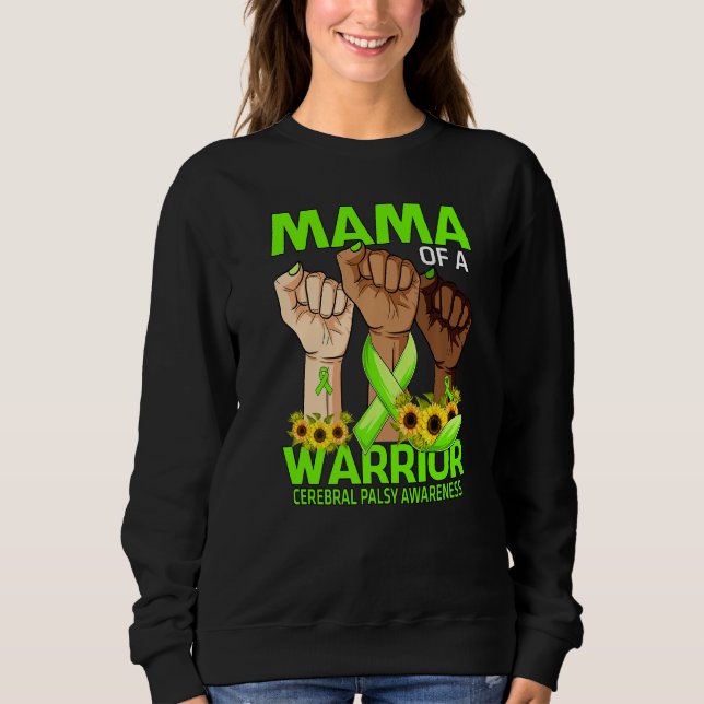 Hand Mamma av en krillare Cerebral Palsy Awareness T Shirt (Framsida)