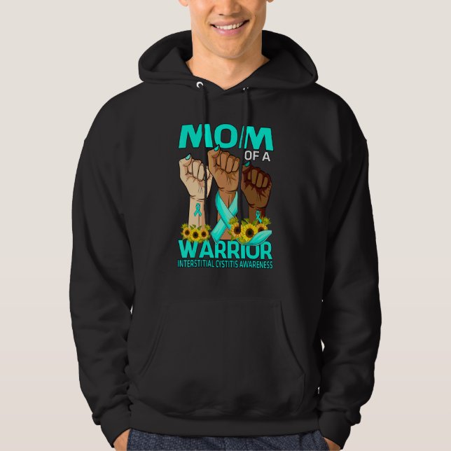 Hand Mamma i en krigare, interstitiell cystit Awar Hoodie (Framsida)