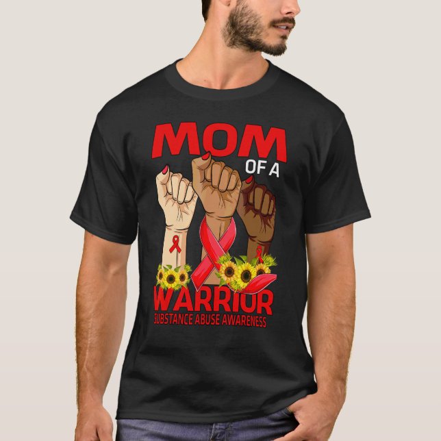 Hand Mamma om en medvetenhet om missbruk av förarg T Shirt (Framsida)