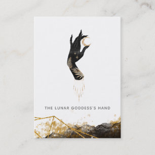 *~* Hand Måne Mystic Geometric Galaxic  Visitkort