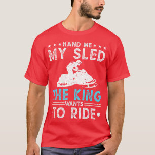 Hand Me My Sled Kung Snowmobile Riding T Shirt