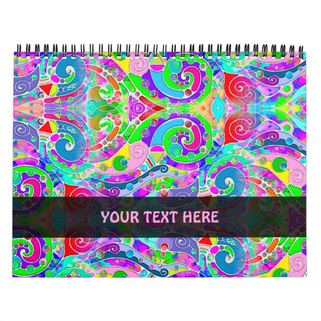 Hand och digitalt målad mönsterkonst 22 kalender (Omslag)