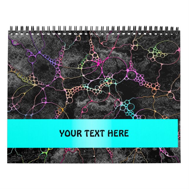 Hand- och digitalt målad mönsterkonst 44 kalender (Omslag)