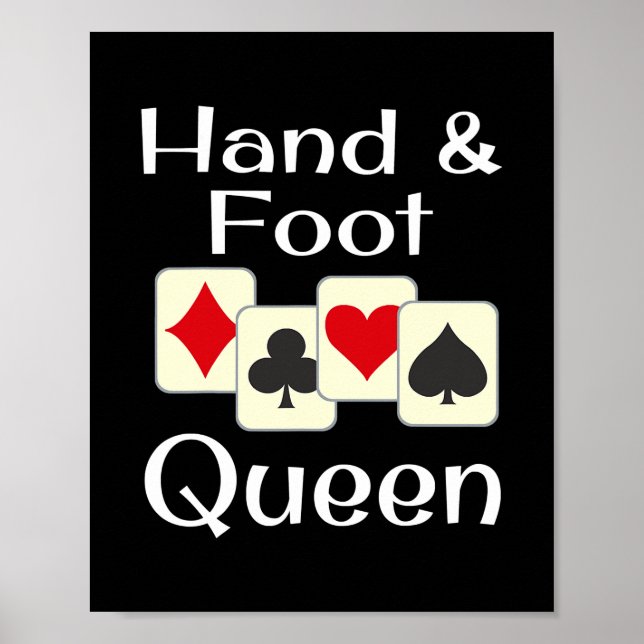 Hand och Foot Queen spelar spel-match-mästare Poster (Framsidan)