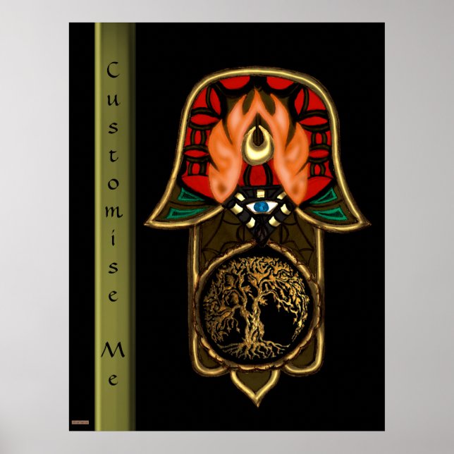 Hand of Hamsa feat: Tree of Life Poster (Framsidan)
