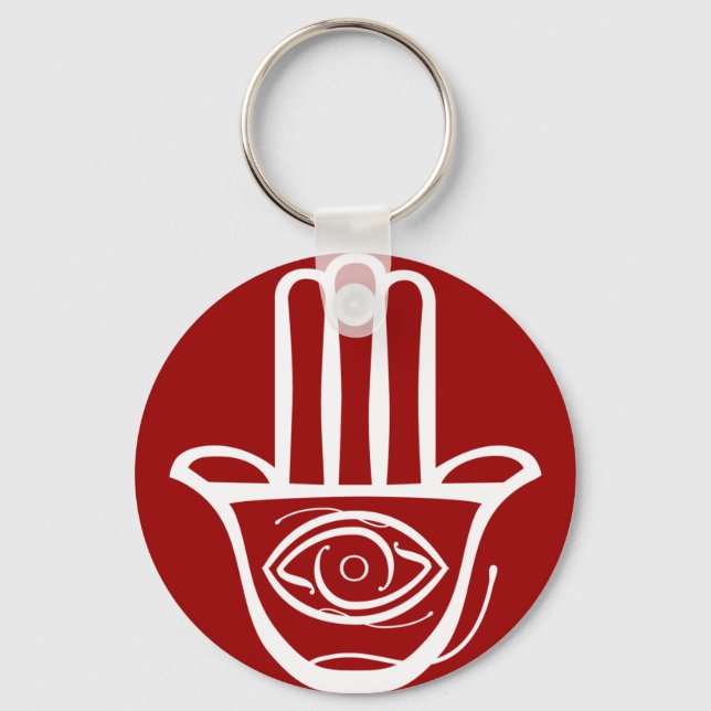 Hand of Miriam (Hamsa) Nyckelring (Framsida)