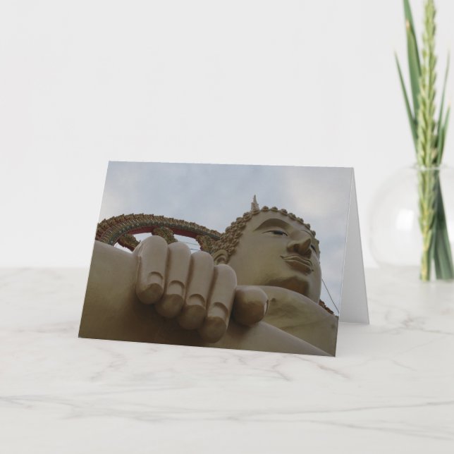 hand om buddha tack kort (Framsida)