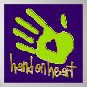 hand om hjärtat poster