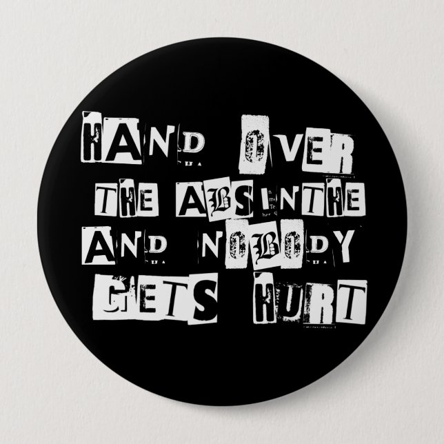 Hand över Absinthe...Button Knapp (Framsida)