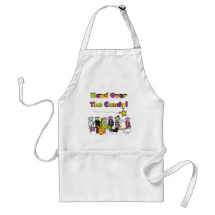 Hand över Candy Halloween Tshirts och Gifts Förkläde