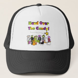 Hand över Candy Halloween Tshirts och Gifts Truckerkeps