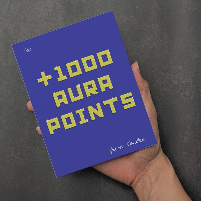 Hand-painted + 1000 Aura points  Helg Vykort (Skapare uppladdad)