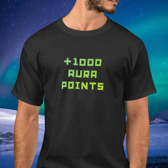 Hand-painted + 1000 Aura points  T Shirt (Skapare uppladdad)