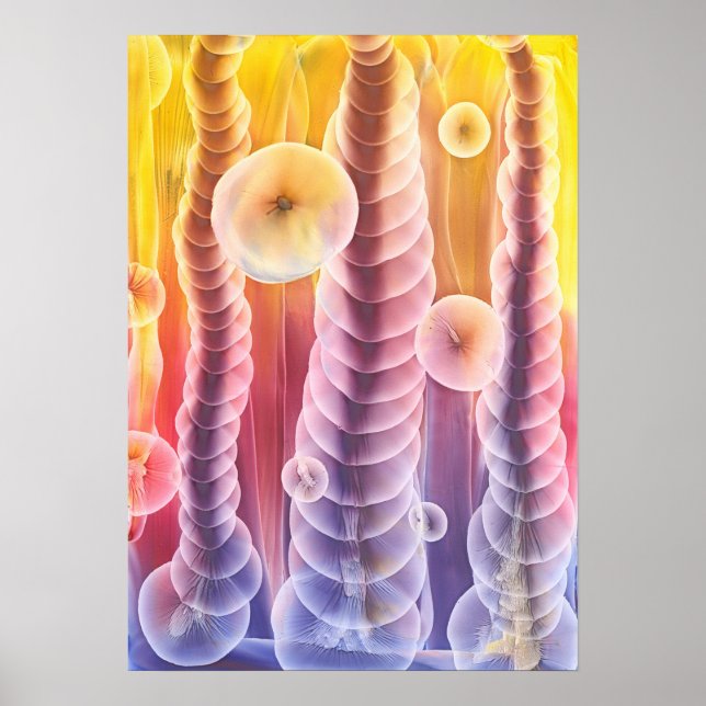 Hand Painted Abstract Fantasy Artwork Poster (Framsidan)