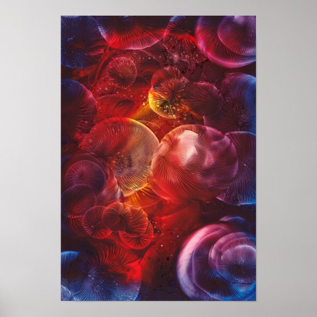 Hand Painted Deep Space Fantasy Painting Poster (Framsidan)