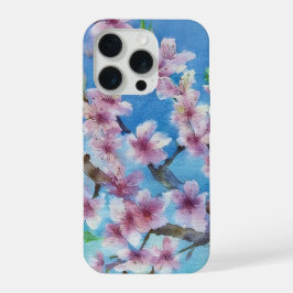 Hand Painted Trendy Watercolour Cherry Blossoms