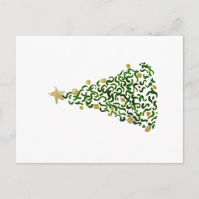 Hand Paked Julgran Vykort (Framsida)