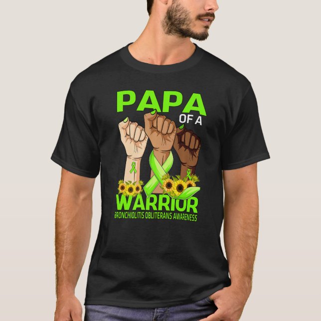 Hand Pappa i Warrior Bronchiolitis Obliterans Aw T Shirt (Framsida)