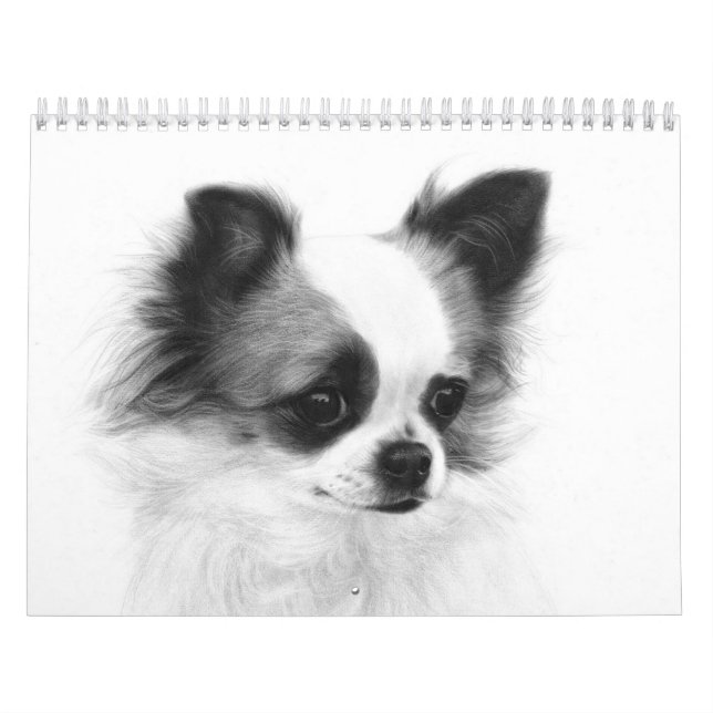 Hand Pasent Chihuahua Porträtt Kalender (Omslag)