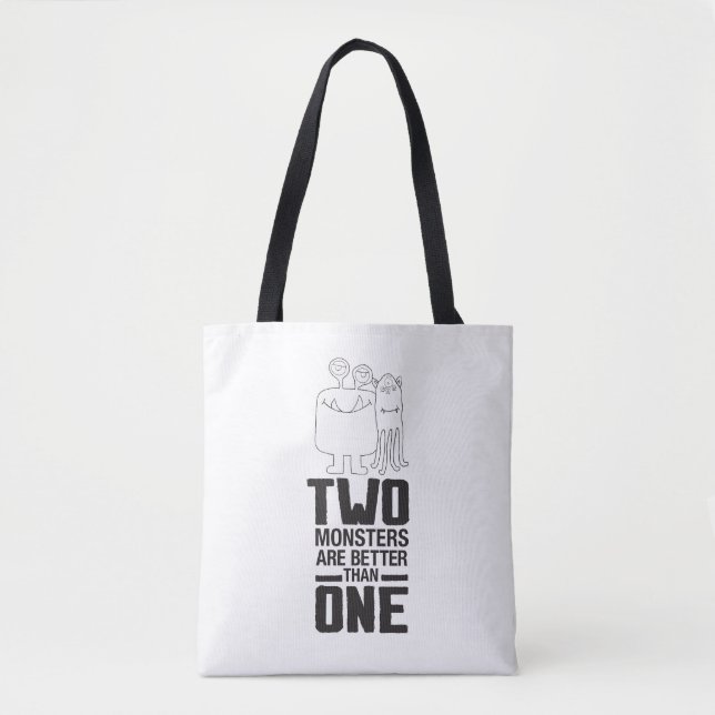 Hand plockade 2 Monster Art Monster Halloween Art Tygkasse (Framsida)