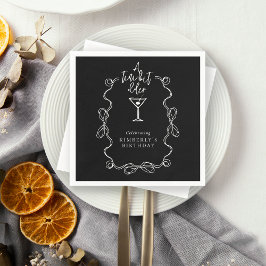 Hand plockade A Tiny Bit Older Black Födelsedagsfe Pappersservett