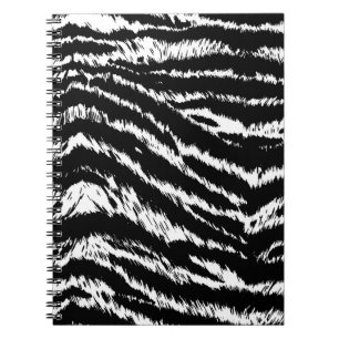 Hand plockade Abstrakt 2 Färg Zebra ränder Repea Anteckningsbok