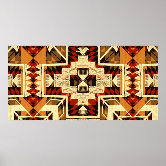 Hand plockade abstrakt illustration av inhemska am poster (Framsidan)