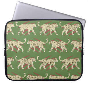 hand plockade Abstrakt Leopard Cheetah med Animal Laptop Fodral