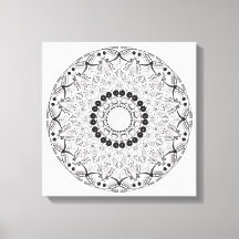 Hand plockade abstrakt Mandala-utformning. Vector