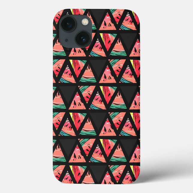 Hand plockade Abstrakt Watermelon Mönster (Baksida)
