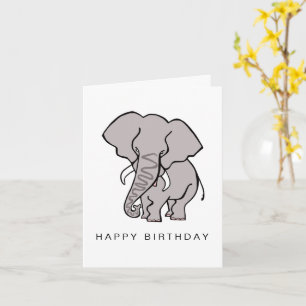 Hand plockade African ELEPHANT - Vilda djur - Kort