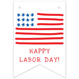 Hand plockade American Flagga & Stars - arbetsdage