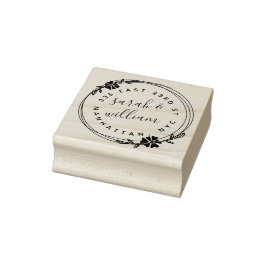 Hand plockade-andedräkten, gift par Returadress Stämpel