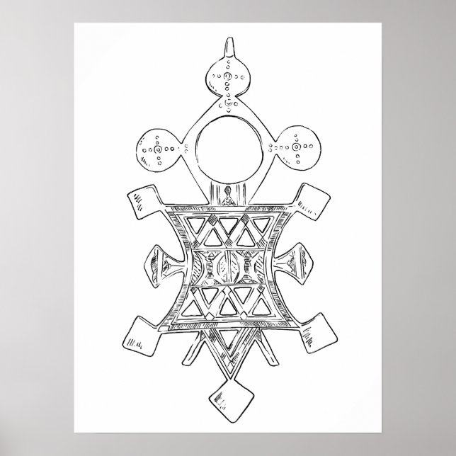 Hand plockade art poster stamdekaler (Framsidan)