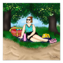Hand plockade Art | Uppmjukning av kvinnor i Beach