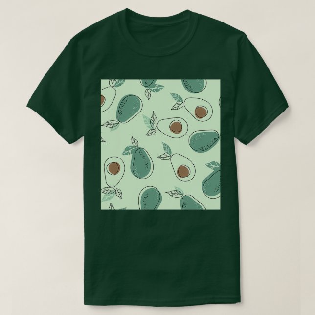 Hand plockade avocado t shirt (Design framsida)