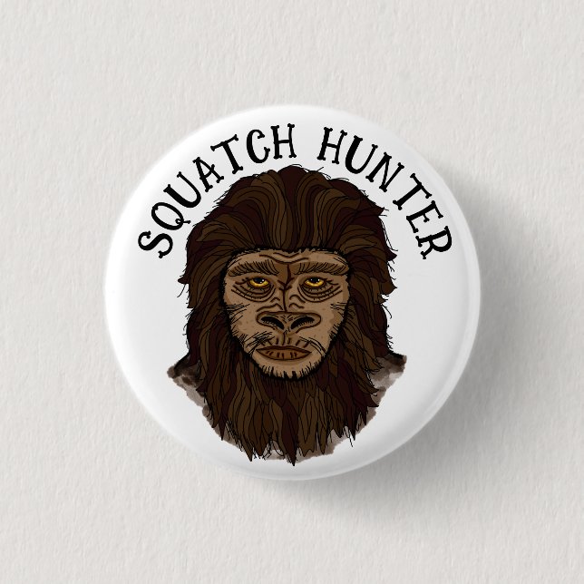 Hand plockade Bigfoot Sasquatch Swamp Ape Hunter Knapp (Framsida)