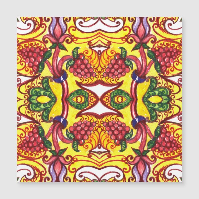 Hand plockade: Blommigt för prydnadsföremål. (Framsida)