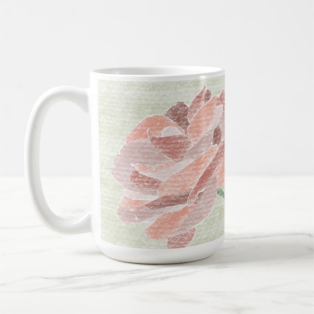 Hand plockade Blommigt Mugg (Vänster)