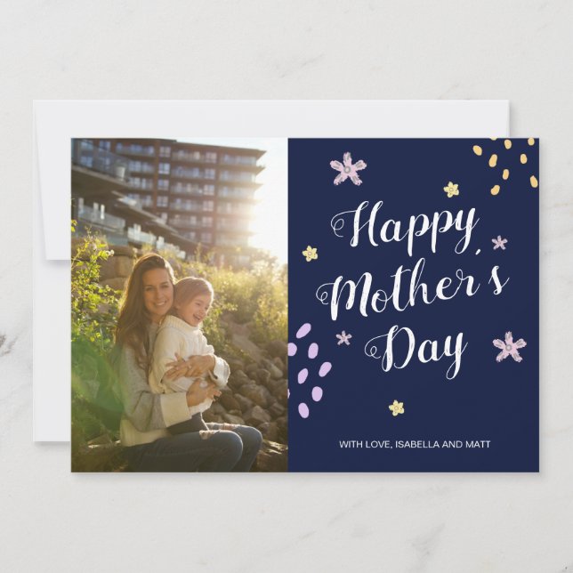 Hand plockade blommor i lycklig, foto-Mors dag (Framsida)