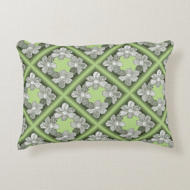 hand plockade-blomningsnivå Välj valfritt Färg Prydnadskudde (Framsidan)