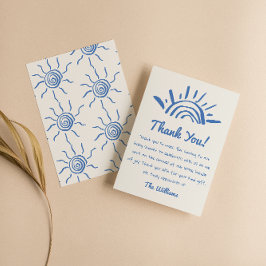 Hand plockade Blue här kommer hit från barnskåran Tack Kort