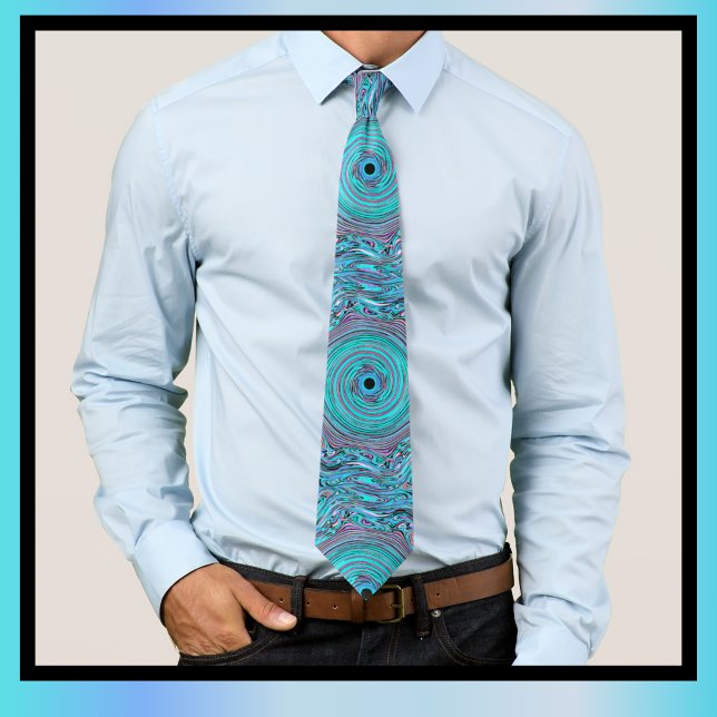 Hand plockade Blue Swirl Mönster Slips (Skapare uppladdad)