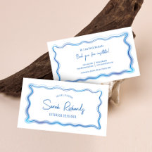 Hand plockade Blue Watercolor Ram Elegant Designer