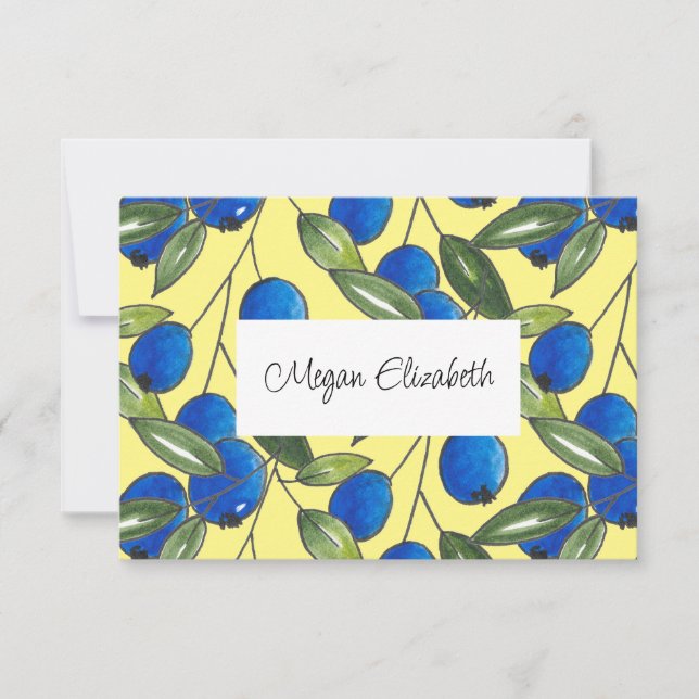 Hand plockade Bluebär Mönster (Framsida)