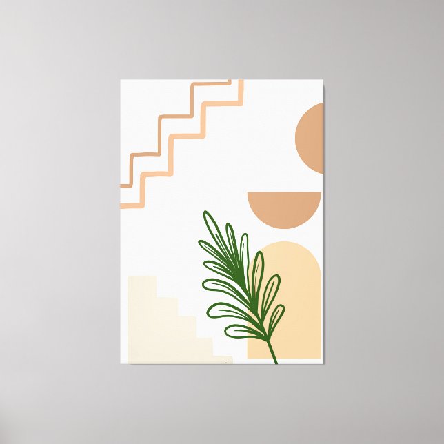 Hand plockade Boho Wall Art #1 Canvastryck (Framsida)