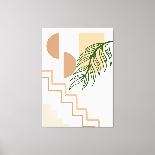 Hand plockade Boho Wall Art #3 Canvastryck (Framsida)